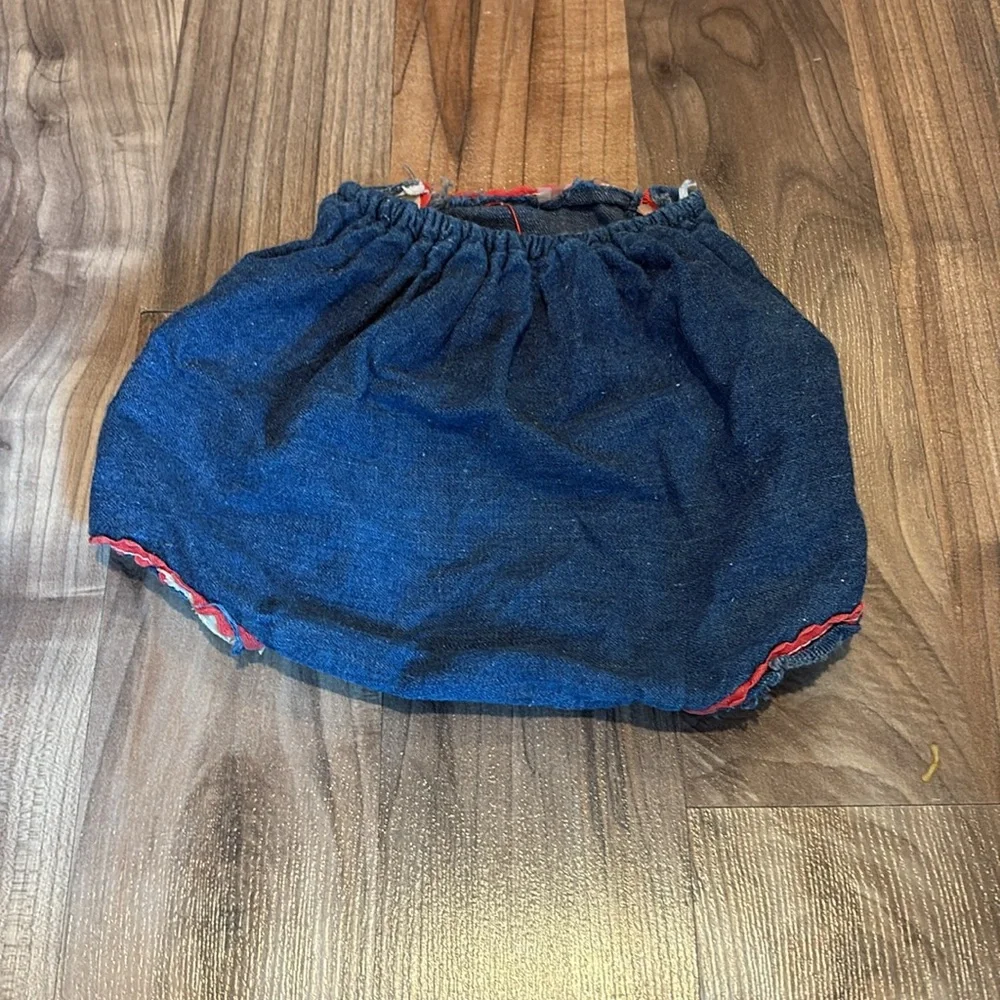 Vintage denim baby diaper cover